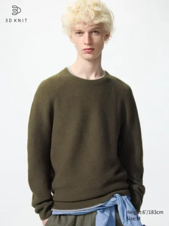 Unisex vaskbar 3D Knit-genser