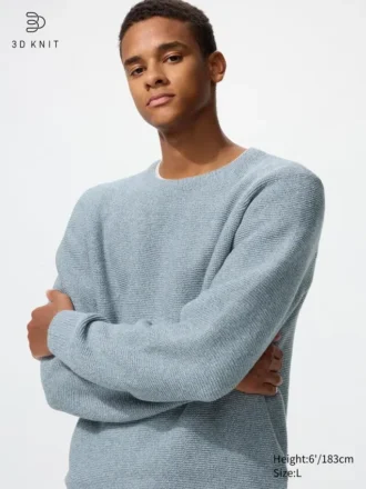 Unisex vaskbar 3D Knit-genser