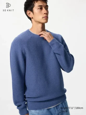 Unisex vaskbar 3D Knit-genser