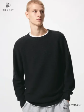 Unisex vaskbar 3D Knit-genser