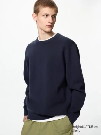 Unisex vaskbar Milano-ribbestrikket genser