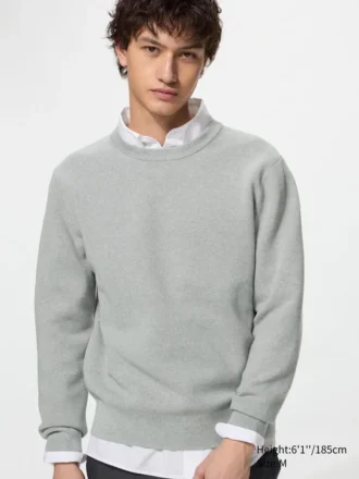 Unisex vaskbar Milano-ribbestrikket genser
