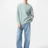 Unisex vaskbar Milano-ribbestrikket genser