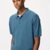 Unisex vaskbar strikket pologensere | Kort erme