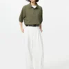 Unisex vaskbar strikket pologensere | Kort erme
