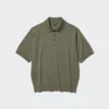 Unisex vaskbar strikket pologensere | Kort erme
