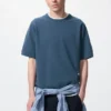 Unisex vaskbar T-skjorte i ribbestrikket Milano-strikk