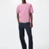 Unisex vaskbar T-skjorte i ribbestrikket Milano-strikk