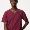 V-hals-T-skjorte i Supima Cotton for menn