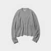 V-halset cardigan i glatt bomull for damer