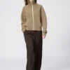 Vaskbar Milano-ribbet cardigan med hel glidelås for damer