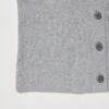 Vaskbar ribbestrikket cardigan for kvinner