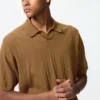 Vaskbar strikket Skipper-pologensere for menn