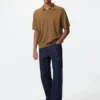 Vaskbar strikket Skipper-pologensere for menn