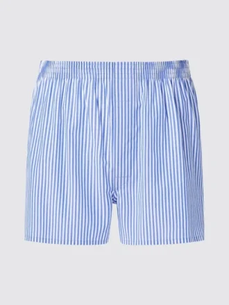 Vevde badeshorts for menn | London Striped