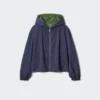Vindtett kort parkas for damer