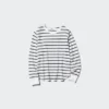 Waffle-T-skjorte for kvinner | Stripet